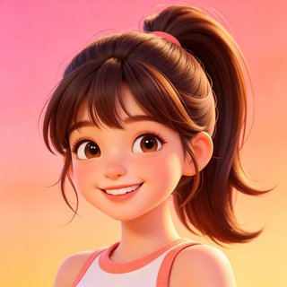 saylo AI 人设元气糖糖的3D卡通活泼头像
