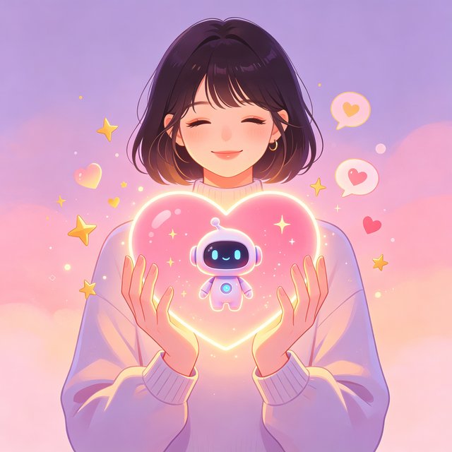 saylo 人设定制插画，自定义专属 AI 人格的扁平治愈插画